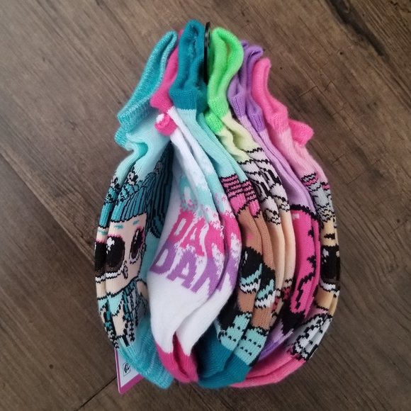 LOL SURPRISE 6 pairs no show socks (M) - Picture 8 of 9